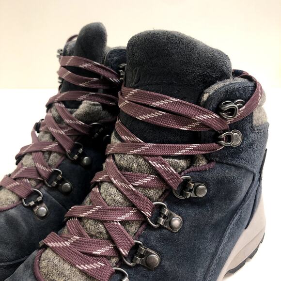 Danner Women's Adrika 5" Hiker Navy Blue Suede Wool Ankle Hiking Boot Size 6 - Picture 7 of 13